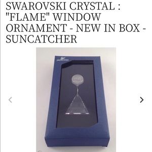 NWT/NIB! Swarovski Window Ornament “Flame”
